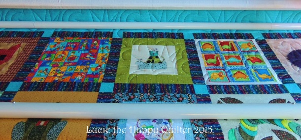 Longarm quilting The Story Tellers Quilt